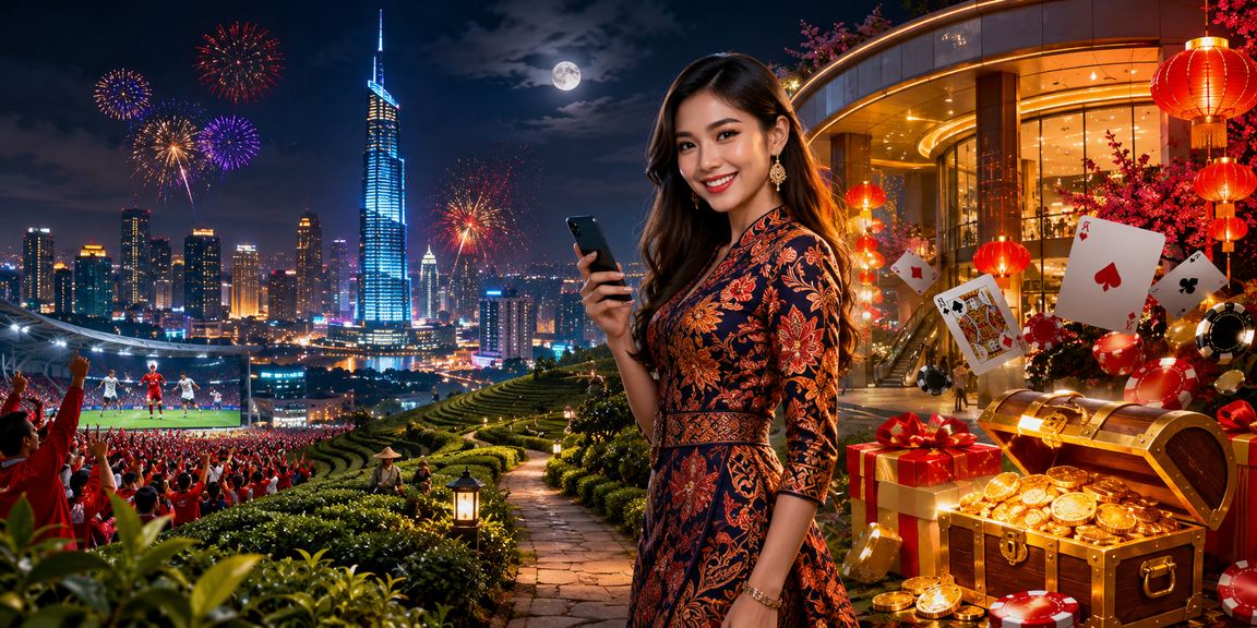 Antaramuka poker dalam gaya batik Kuala Lumpur